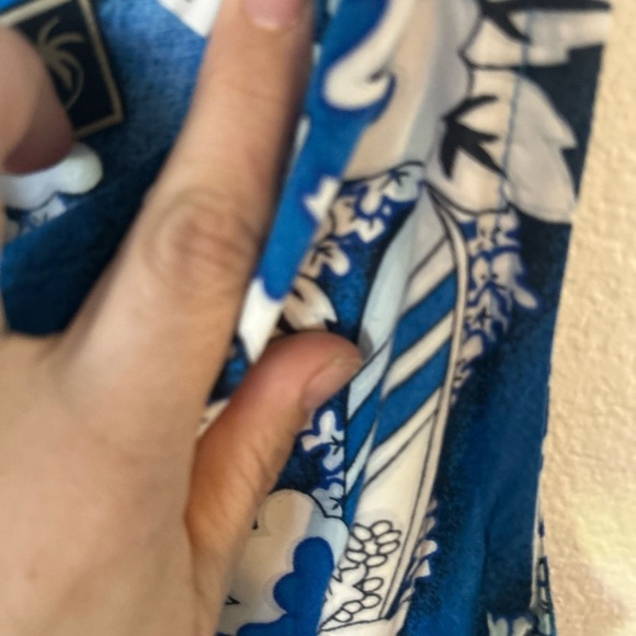 Tiki Palm Hawaiian Midi Dress Size Large Hawaiian - Picture 7 of 12